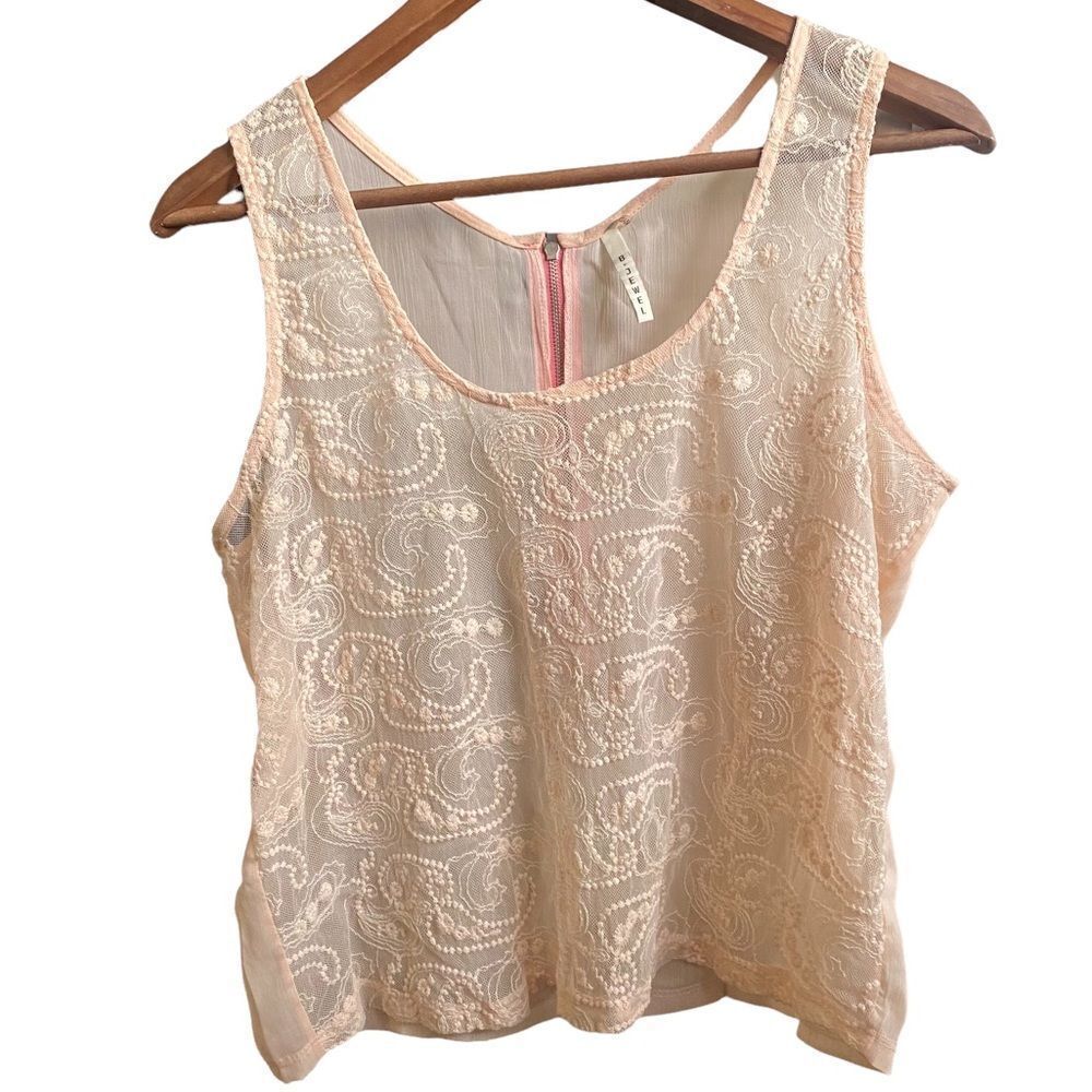 B jewel lace top, medium